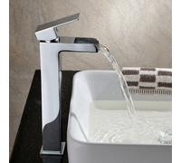 Nes Home Origin Tall Waterfall Basin Mono Mixer Tap Chrome