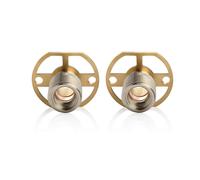 Nes Home Pair of BSP Wall Mounting Bar Valve Fixing Brackets for Bar Shower in Gold Nes Home Gold