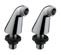 Pair of Chrome Deck Mounted Bath Filler Shower Mixer Tap Legs Adapter Extension