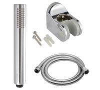 Nes Home Pencil Round Handheld Shower Head, Shower Hose and Wall Mount Holder