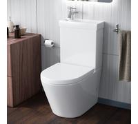 Nes Home Pilton 2 In 1 Close Coupled Pan, Cistern, Seat & Boston Basin Mono Mixer Tap