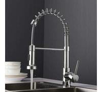 Nes Home Pull Out Kitchen Sink Mono Mixer Tap Chrome