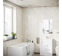 Nes Home Pvc Ceiling Panel 2700 X 250 X 5mm Pack Of 4 Pergamon Marble