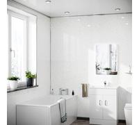 Nes Home Pvc Wall Panel White Galaxy Cladding 250mm X 2700mm X 5mm (Pack Of 4)
