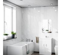 Nes Home Pvc Wall Panel White Marble 2700mm X 250mm X 5mm Pack Of 4