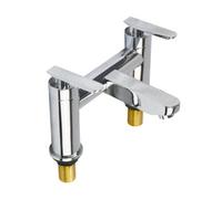 Nes Home Raven Modern Design Bridge Deck Mounted Chrome Bath Filler