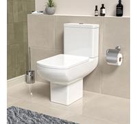 Nes Home Rimless Close Coupled Toilet With Seat & Cistern