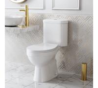 Nes Home Rimless WC Toilet Pan and Soft Close Seat with Dual Flush