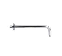 Nes Home Round 300mm Wall Mounted Shower Arm in Silver Nes Home Silver