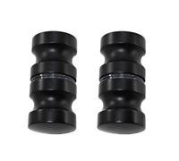 Nes Home Round Black Aluminum Shower Door Knob Handle Set of 2