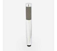 Round Chrome Handheld Handset Shower + Wall Elbow Outlet Bracket + 1.5M Pvc Hose