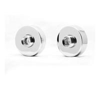 Nes Home Round Metal Bathroom Bar Shower Fitting Kit S-union Reducer Concealing Plates in Metallic Silver Nes Home Metallic Silver