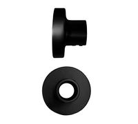 Nes Home Round Replacement Wall Mounted Bracket Support for Shower Rails Black Nes Home Black