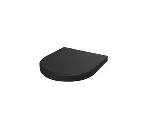 Nes Home Round Slim Soft Close Toilet Seat and Seat Cover Matte Black