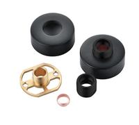 Nes Home Round Wall Mounted Fitting Kit Black For Shower Mixer Valve & Taps