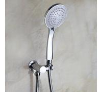 Nes Home Round Wall Outlet Elbow With 3 Mode Handheld Shower & 1.5M Shower Hose