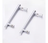 Nes Home Rounded Stainless Steel 145mm Hole Centre Shower Door Handle Set