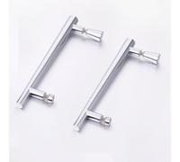 Nes Home Rounded Stainless Steel 195 mm Shower Door Handle Set