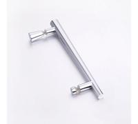 Nes Home Rounded Stainless Steel 200 mm Shower Door Handle 145 mm Hole To Hole Centre in Silver Nes Home Silver