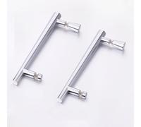 Nes Home Rounded Stainless Steel 195 mm Shower Door Handle Set