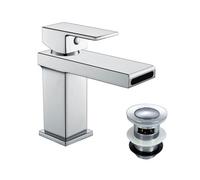 Nes Home Saturn Square Waterfall Mono Basin Mixer Tap
