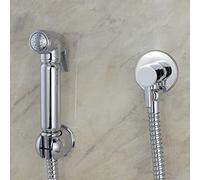 Nes Home | Shattaf Muslim Bidet Douche Shower Spray Kit with Wall Bracket & Hose + Thermostatic Mixing Valve TMV