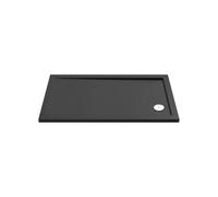 Nes Home Slim 1100 X 760 mm Rectangular Polyurethane Resin Shower Tray Slate Grey