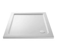 Nes Home Slim 700 X 700 Square Stone Resin Shower Tray For Wetroom Enclosure