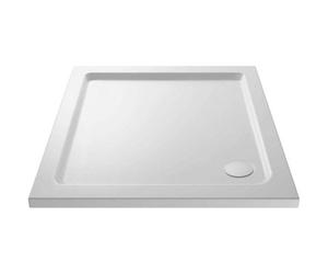 Nes Home Slim 760 X 760 Square Stone Resin Shower Tray For Wetroom Enclosure