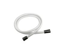 Nes Home Smooth White 1.5m PVC Flexible Shower Hose with Brass Connectors