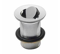 Nes Home Solid Brass Flip Top Swivel Spinner Unslotted Chrome Basin Waste 1 1/4"