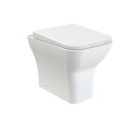 Nes Home Square Back To Wall Rimless Toilet And Soft Close Seat White