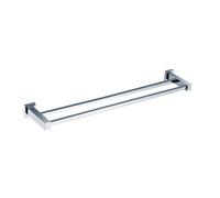 Nes Home Square Double Towel Rail Chrome