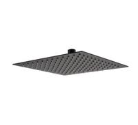 Nes Home Square Modern Bathroom Thin 200mm Shower Head Matte Black