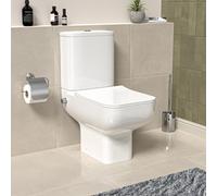 Nes Home Square Tornado Close Coupled Toilet Pan with Integrated Hot Cold Bidet