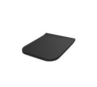 Nes Home Square Slim Soft Close Toilet Seat and Seat Cover Matte Black