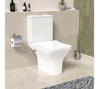 Nes Home Square Tornado Close Coupled Toilet Pan With Integrated Bidet