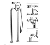Nes Home Stratford Freestanding Bath Shower Mixer Tap Chrome