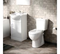 Nes Home Suite Set Of 450mm White Basin Vanity And Close Coupled Toilet