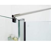 Nes Home Support Bar For Wet Room Glass Panels - Round