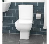 Nes Home Tornado Flush Close Coupled Cloakroom Toilet with Seat and Cistern