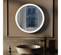 Nes Home Touch Sensor Bathroom LED Mirror Demister 600mm Brushed Brass