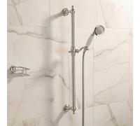 Nes Home Traditional Solid Brass Slider Rail Shower Handset & 1.5m Shower Hose