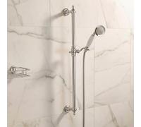 Nes Home Traditional Solid Brass Slider Rail Shower Handset & 1.5m Shower Hose