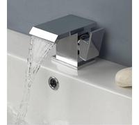 Nes Home Truro Waterfall Basin Sink Mixer Tap & Unslotted Waste Chrome