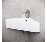 Nes Home Tulla 575 X 430mm Triangle Corner Wall Hung Basin Sink