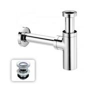 Nes Home Universal Bathroom Basin Sink Bottle Trap Waste With Free Basin Waste