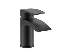 Nes Home Vago Modern Cloakroom Matte Black Basin Sink Mono Mixer Tap Nes Home Black
