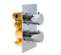 Violet Modern Round 2 Way Concealed Thermostatic Shower Mixer Valve