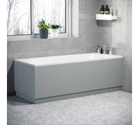 Nes Home Water Proof Bath Panels 1800 Front And 800 End Panel Matt Grey